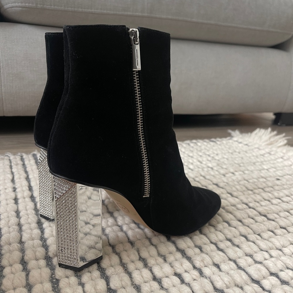 Michael KORS Petra Booties with Silver Mirrored/Rhinestone